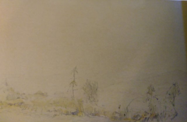 1956 - Paesaggio nei pressi di Saltino di Vallombrosa